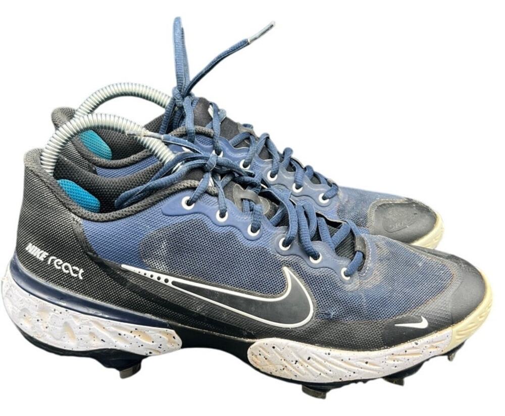 💙 Nike React Men 8.5 Blue Baseball Cleats – Men’s Turf Field Shoes